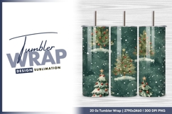 Christmas Trees Decorated with Ornaments tumbler png Product Image 1