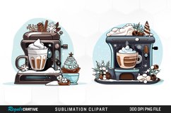 Watercolor Hot Cocoa Artwork Clipart Product Image 1