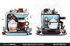 Watercolor Hot Cocoa PNG Clipart Product Image 1