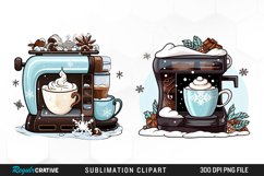 Watercolor Hot Cocoa Graphics Clipart Product Image 1