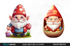 Watercolor Easter Egg Design Clipart Product Image 1