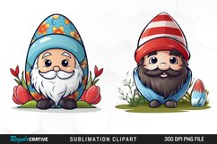Watercolor Easter Egg Sublimation PNG Clipart Product Image 1