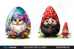 Watercolor Easter Egg Sublimation PNG Clipart Product Image 1
