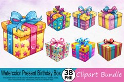 Present Birthday Box Clipart Bundle Product Image 1