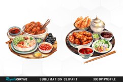 Asia Foods Watercolor PNG Clipart Product Image 1