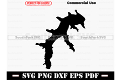 Wyandotte County Lake Kansas Map SVG PNG DXF EPS PDF Product Image 1