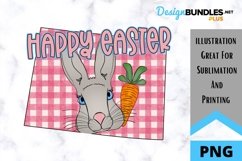 Sublimation Happy Easter State - Wyoming - Rabbit Product Image 1