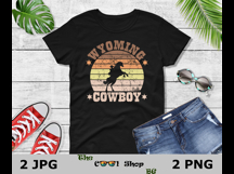 Wyoming Cowboy Png, Wyoming Shirt Png, Cowboy Png Product Image 2
