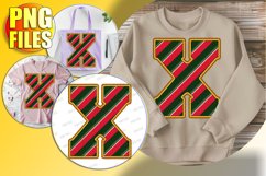 X Doodle Letter Style Print Whimsical Festive Fun! Product Image 1