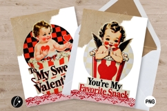 Retro Valentine Cupid Card | Funny Printable Valentines Product Image 2