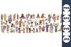 Valentines Day People Clipart Bundle For Cards Product Image 1