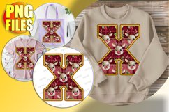 X Doodle Letter Style Print Festive Celebration Design! Product Image 1