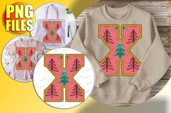 X Doodle Letter Style Design Festive Cheerful Spirit! Product Image 1