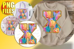 X Doodle Letter Valentine Loving Cheerful Vibe! Product Image 1