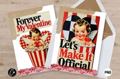 Retro Valentine Cupid Card | Funny Printable Valentines Product Image 3