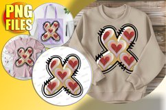 X Doodle Letter Valentine Cheerful Whimsical Charm! Product Image 1