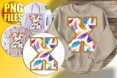 X Doodle Letter Valentine Bright Playful Icon! Product Image 1