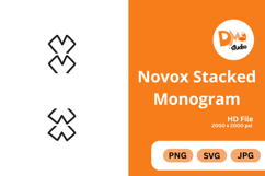 Novox Stacked Monogram Product Image 1