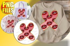 X Doodle Letter Festive Heart Sweet Valentine! Product Image 1