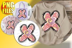 X Doodle Letter Valentine Loving Bright Vibe! Product Image 1