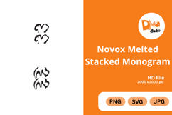 Novox Melted Stacked Monogram Product Image 1