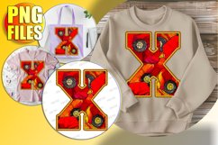 X Doodle Letter Valentine Romantic Bright Style! Product Image 1