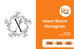 Sweet Bloom Monogram Product Image 1