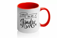 Feliz dia del Padre Happy Fathers day SVG quotes design Product Image 3