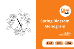 Spring Blossom Monogram Product Image 1