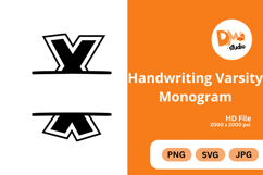 Handwriting Varsity Monogram Product Image 1