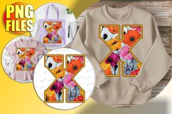 X Doodle Letter Valentine Romantic Heart Fun! Product Image 1