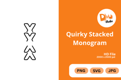 Quirky Stacked Monogram Product Image 1