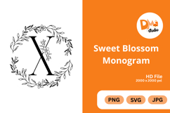 Sweet Blossom Monogram Product Image 1