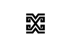 letter X initial logo Product Image 1