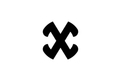 X letter logo design. X Product Image 1