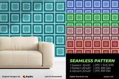 Teal Matrix Pattern Product Image 2