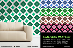 Emerald Cross Pattern Product Image 2