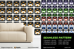 Retro Mosaic Pattern Product Image 2