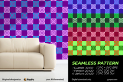 Indigo Check Pattern Product Image 2