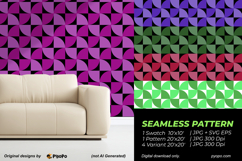 Magenta Windmill Pattern Product Image 2