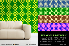 Retro Grid Wave Pattern Product Image 2