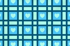 Heart Line Grid Pattern Product Image 3