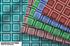 Teal Matrix Pattern Product Image 1