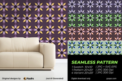 Royal Indigo Crest Pattern Product Image 2