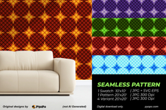 Crimson Grid Pattern Product Image 2