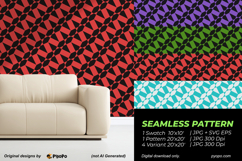 Crimson Lattice Pattern Product Image 2