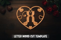 Valentine Laser Cut Alphabet letter Product Image 1