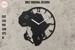 Wall Clock SVG, rock climbing svg, clock face svg file Product Image 1