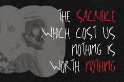 Xanstor Handmade Horror Brush Font Display Product Image 2