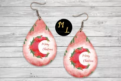 Moon earrings png,Merry Christmas earrings png design Product Image 1